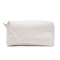 Thick White Toiletry Storage Cotton Canvas Wash Bag